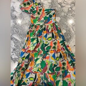 Oliphant One Shoulder Maxi Dress - XS